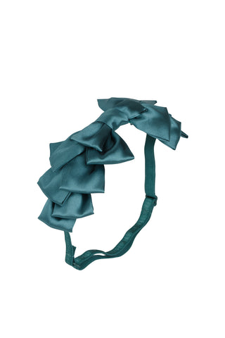 Pleated Ribbon Wrap - Teal