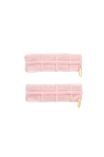 Pristine Pleats Clip Set of 2 - Light Pink