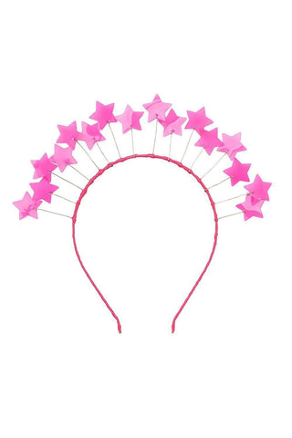 Floating Crown - PVC Hot Pink Stars