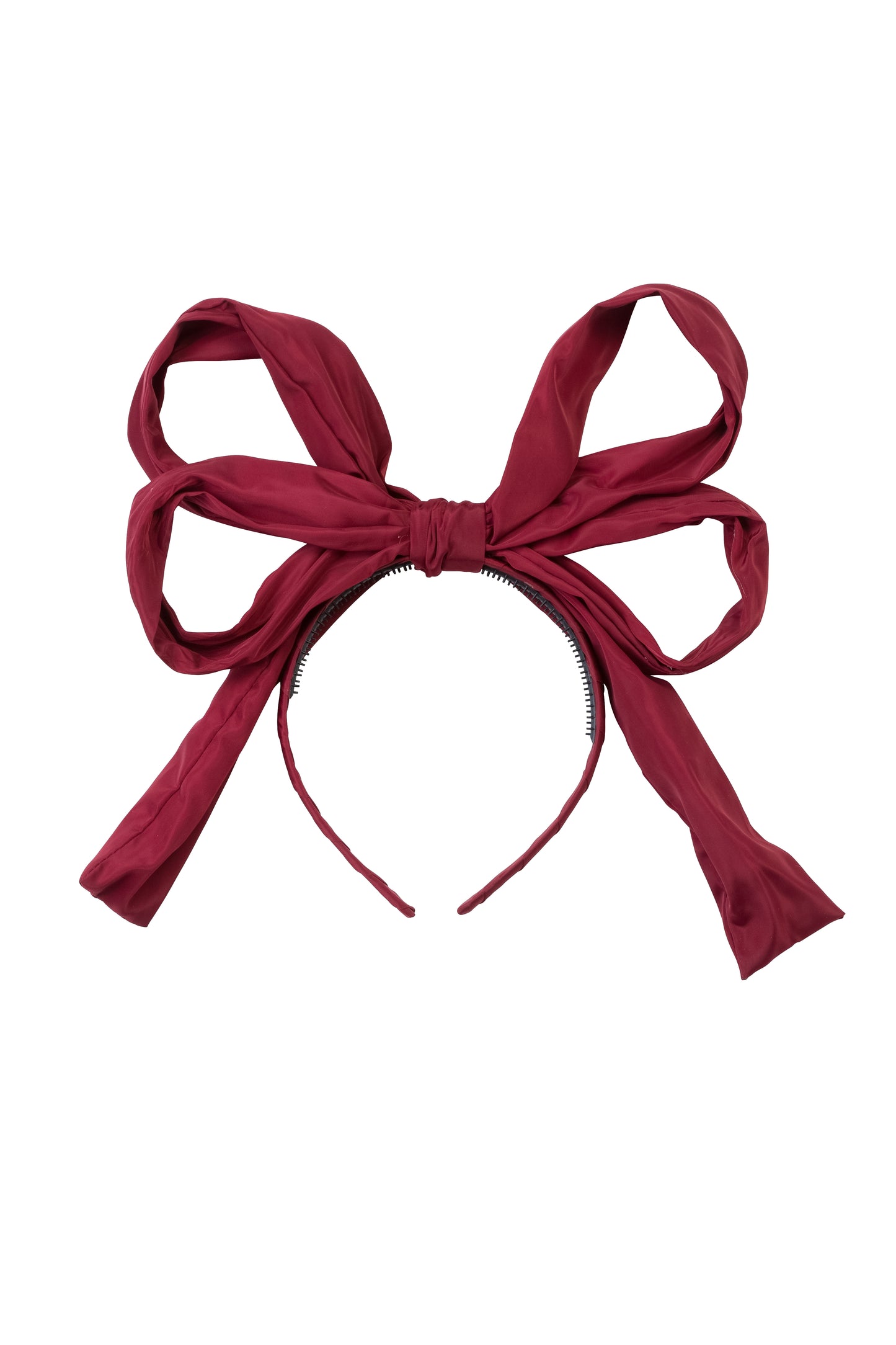 Double Party Bow Headband - Brick