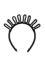 Doodle Leather Headband - Black