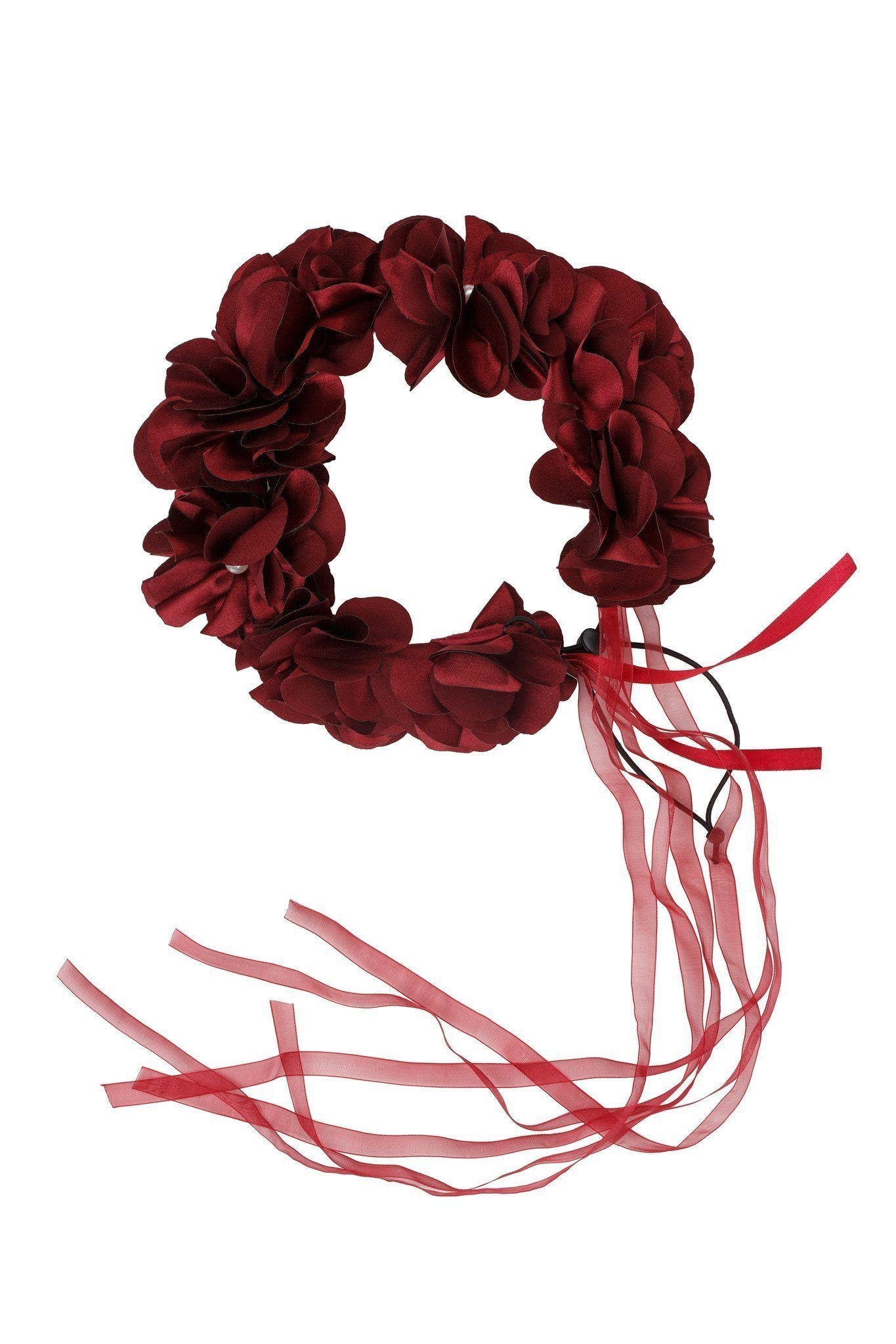 Floral Wreath Full - Burgundy