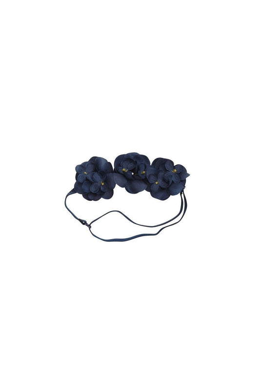 Floral Crown Baby - Navy