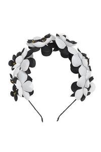Floral Crown - White/Black