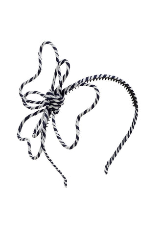 Zahara Headband - Navy Stripe