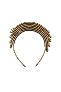Rainbow Leather Headband - Copper
