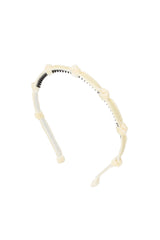 Rosebud Headband - Ivory Velvet
