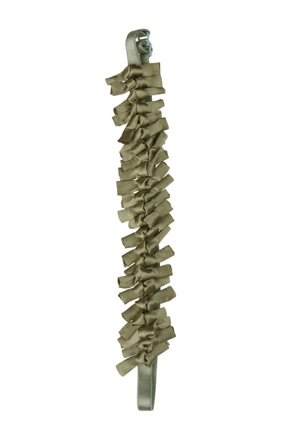 Satin Tied Wrap - Antique Green