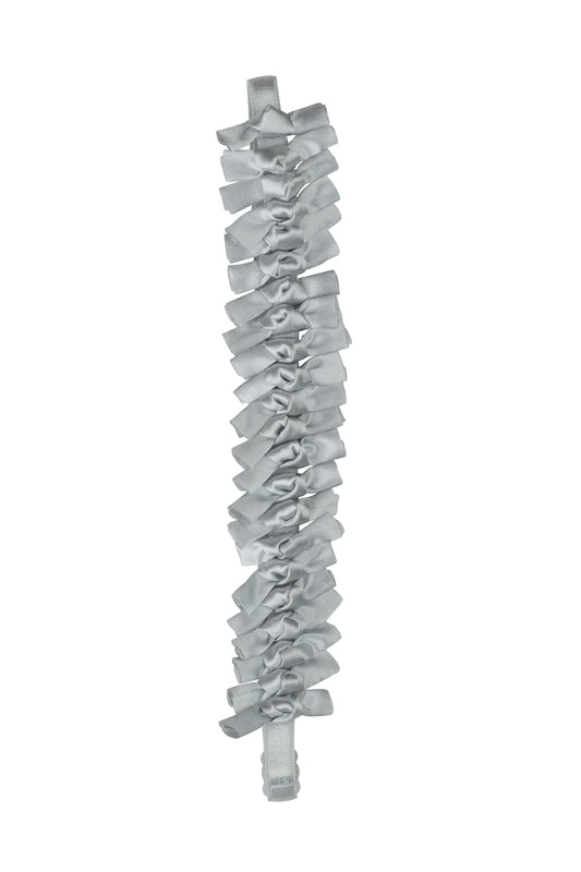 Satin Tied Wrap - Light Silver