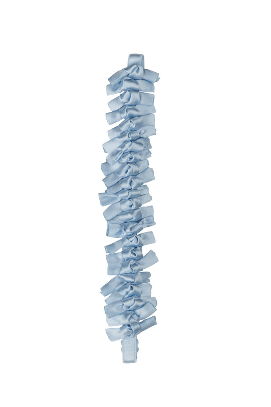 Satin Tied Wrap - Slate Blue