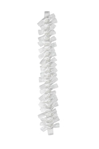 Satin Tied Wrap - White