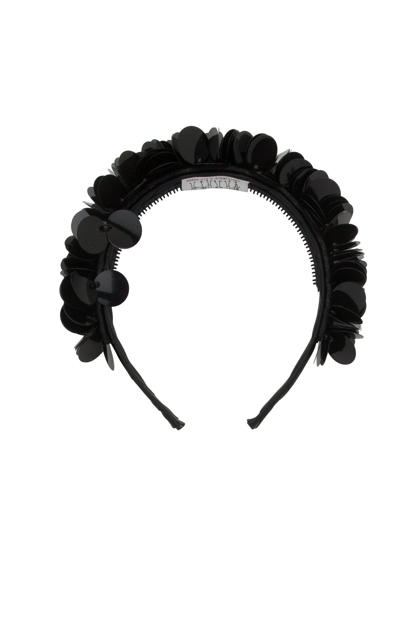 Sequin Blooms Headband - Black