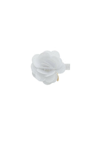 Sequin Blooms Clip - White