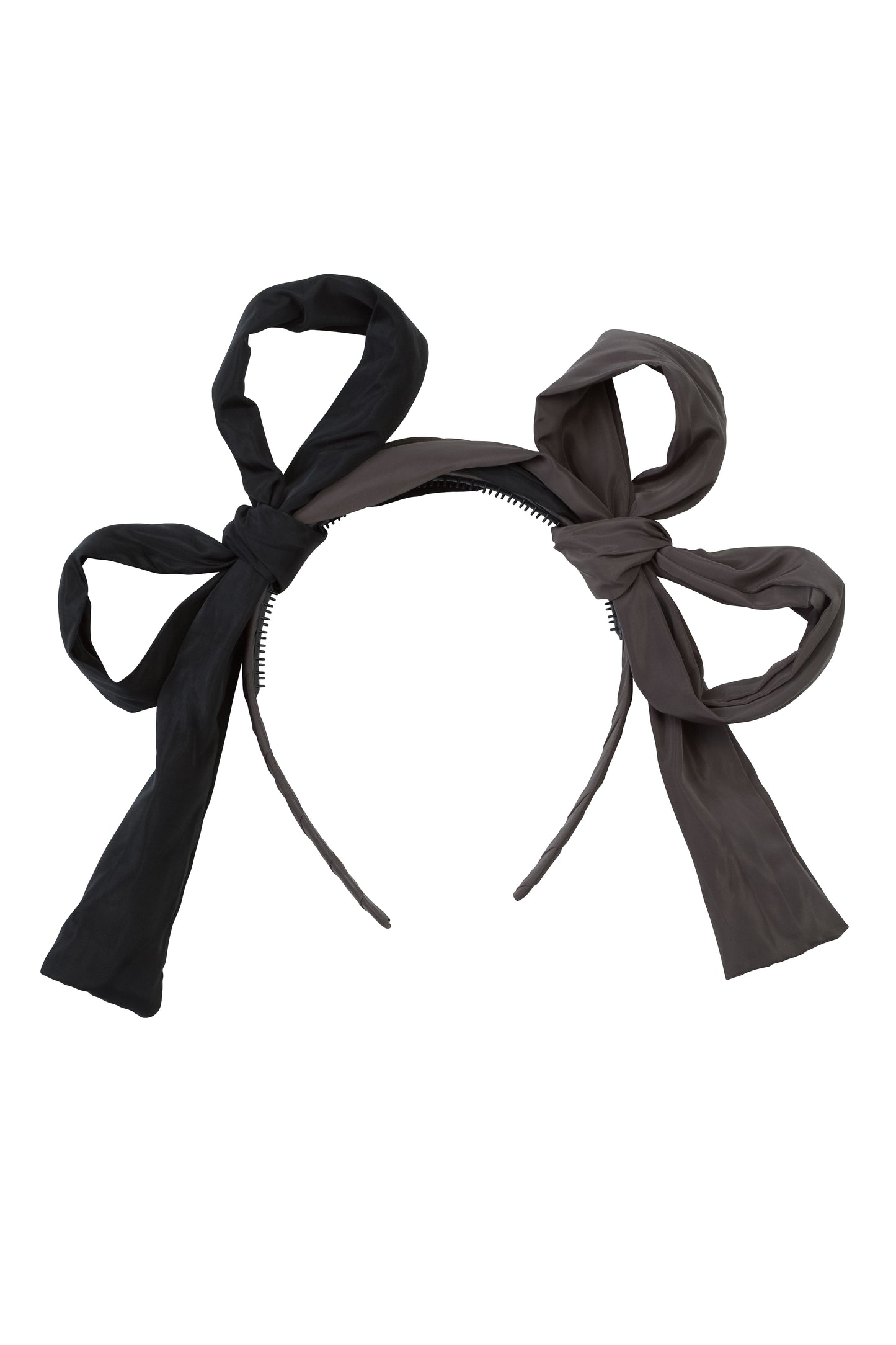 Side By Side Headband - Black/Charcoal