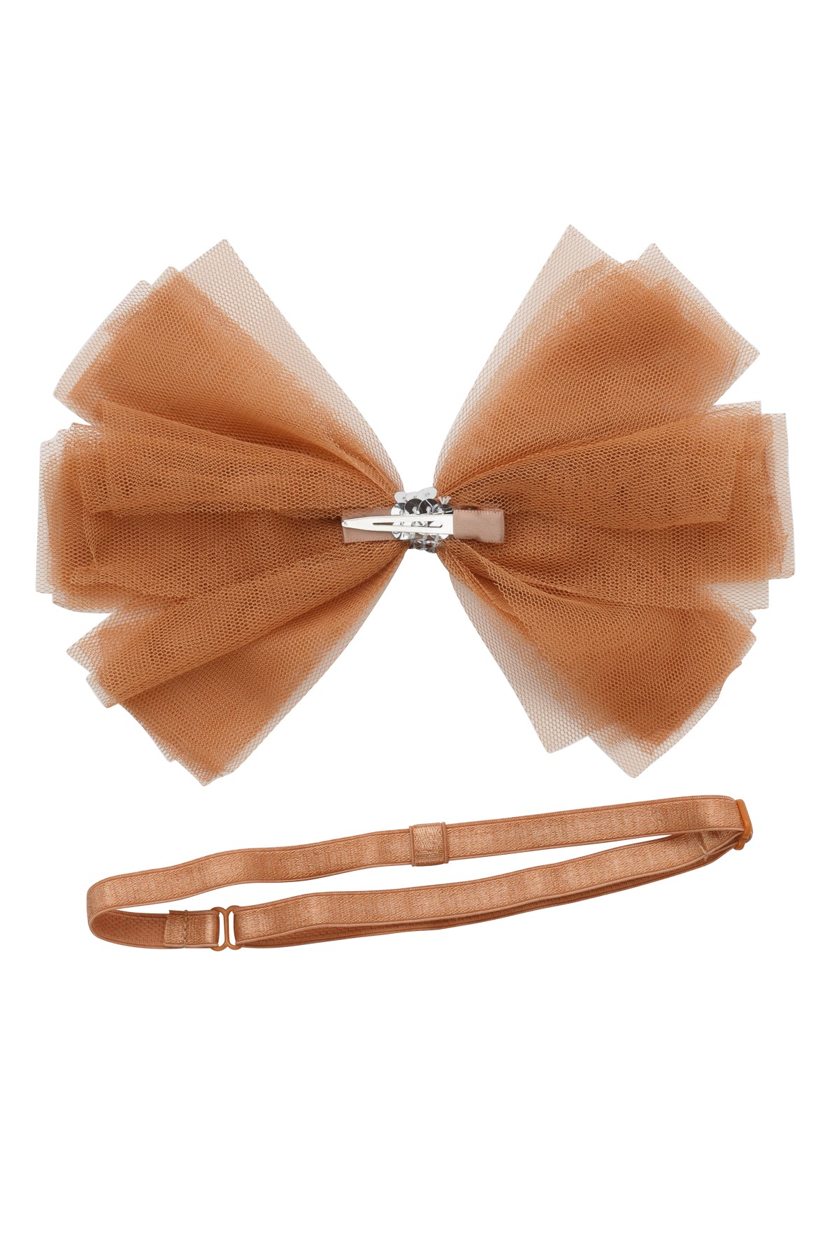 Soft Tulle Strips CLIP + WRAP - Rust