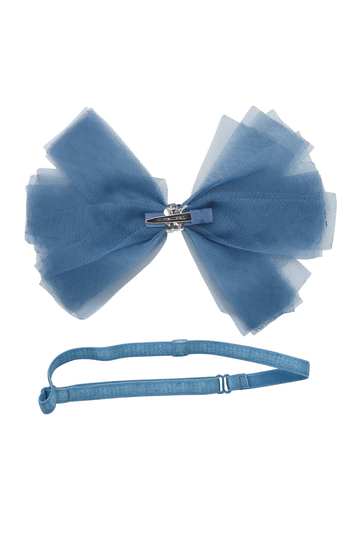 Soft Tulle Strips CLIP + WRAP - Smoke Blue