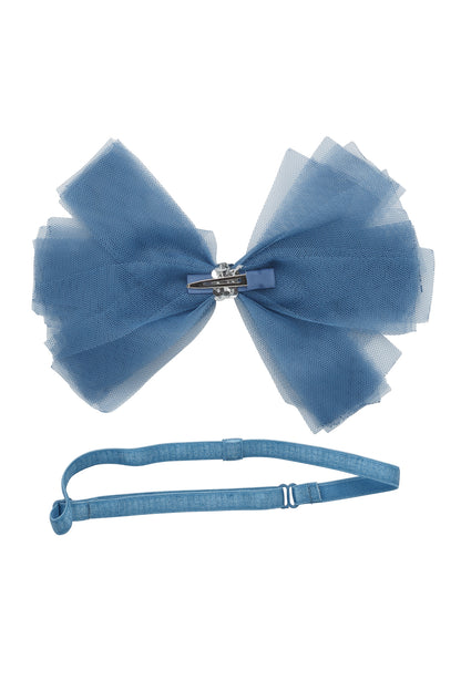 Soft Tulle Strips CLIP + WRAP - Smoke Blue