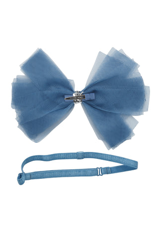 Soft Tulle Strips CLIP + WRAP - Smoke Blue