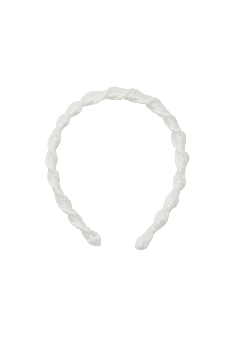 Spiral Headband - White