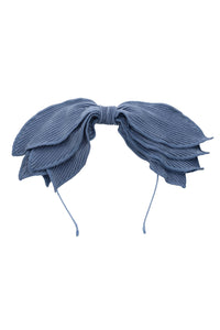 Spring Petals Headband - Smoke Blue