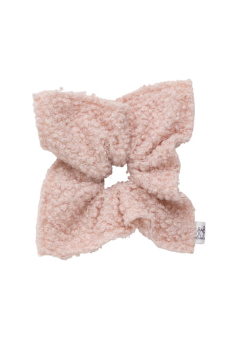 Fuzzy Square Scrunchie - Blush Fur