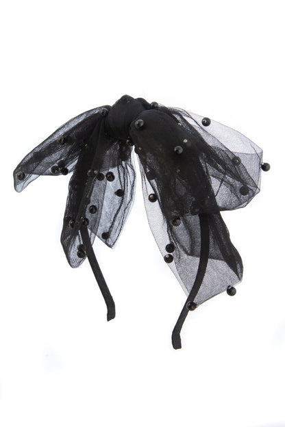 Summer Snow Headband - Black/Black