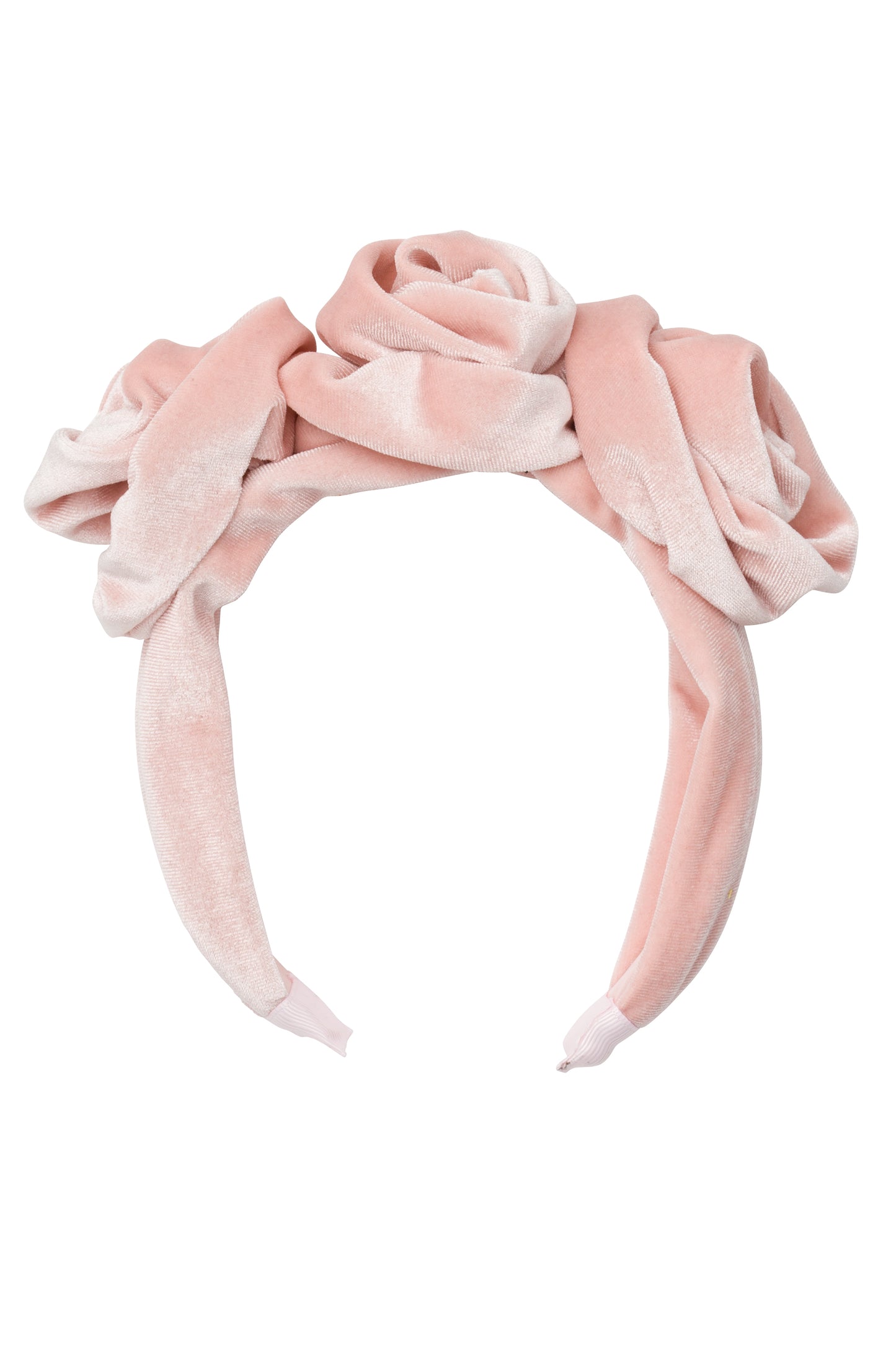 Triple Rose Garden Headband - Light Blush