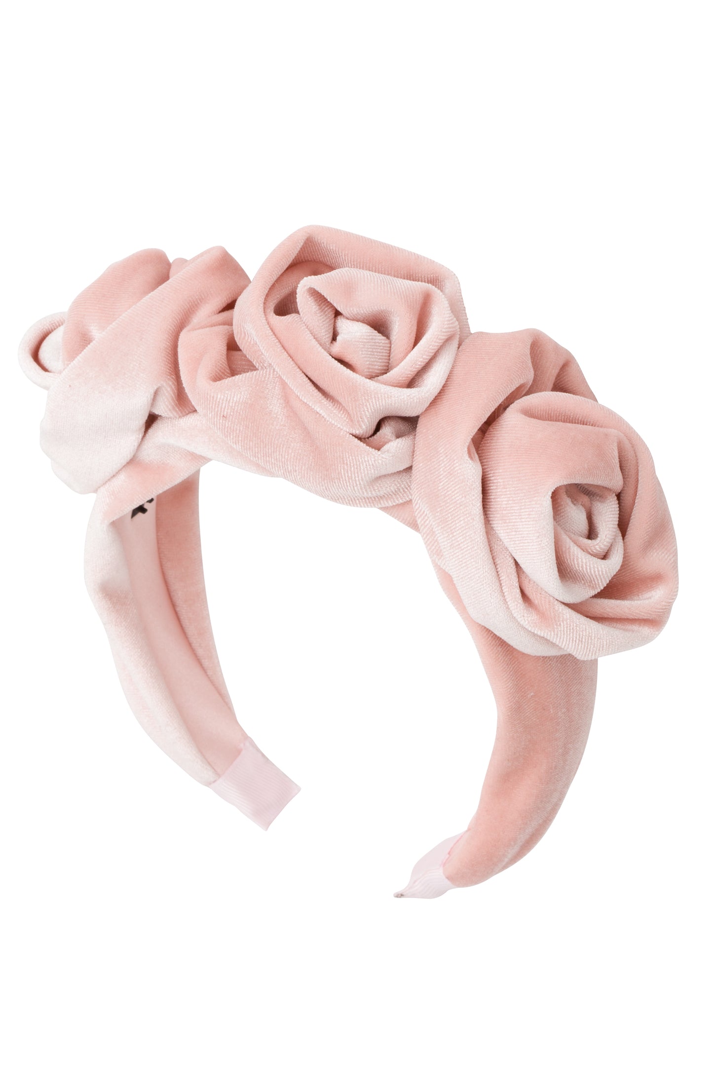 Triple Rose Garden Headband - Light Blush
