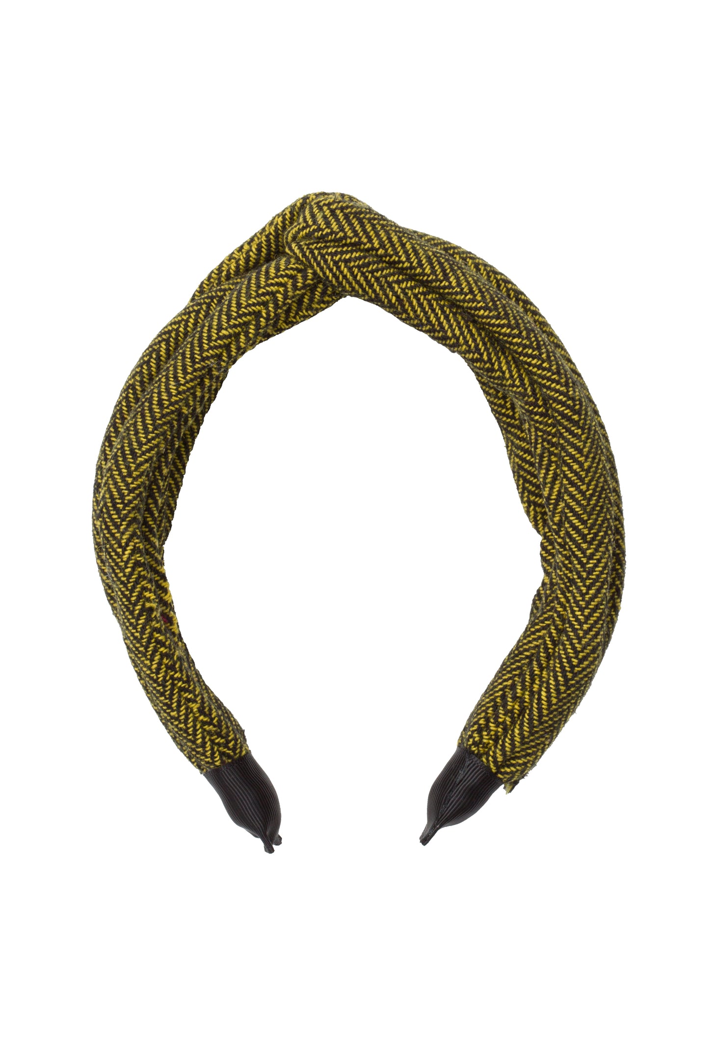 Tubular Herringbone Headband - Yellow
