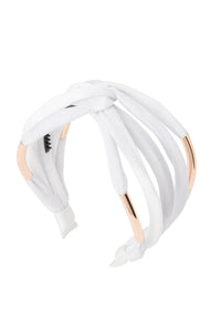 Tubular Headband - White Velvet