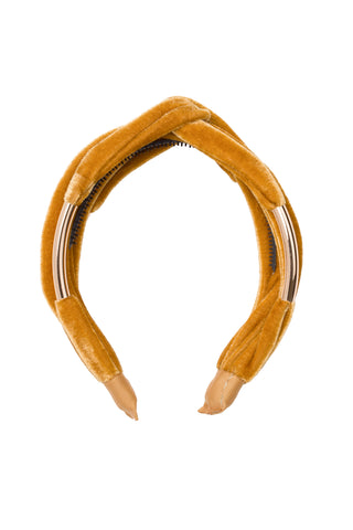 Tubular Headband - Gold Velvet