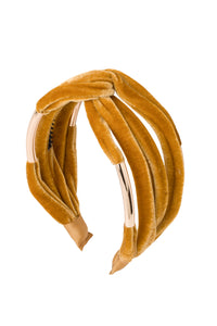 Tubular Headband - Gold Velvet