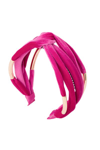 Tubular Headband - Hot Pink Velvet