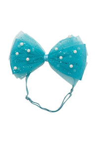 Tulle Pearl Wrap - Turquoise