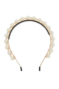 Uneven Marbles Headband - Ivory