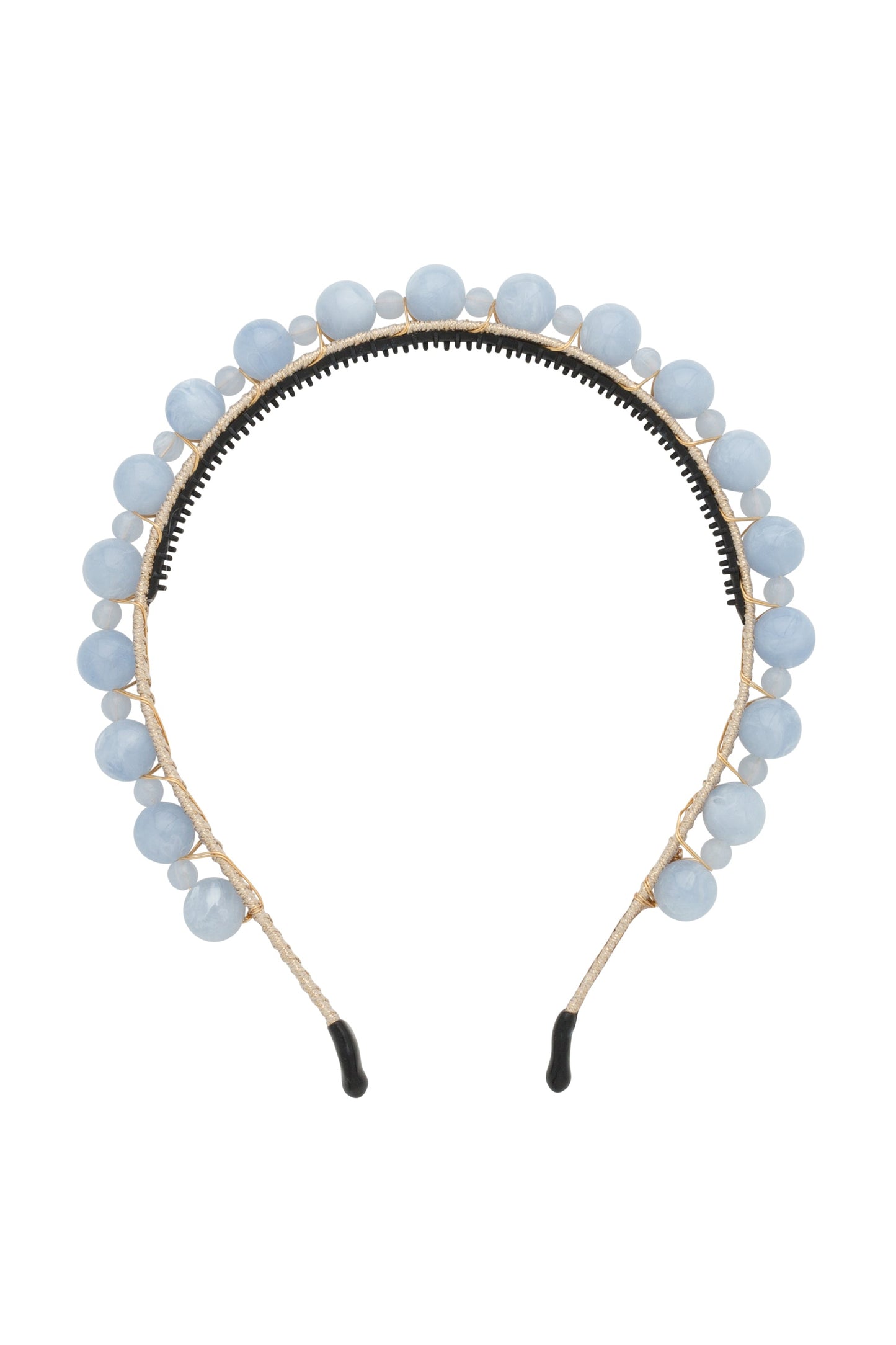 Uneven Marbles Headband - Light Blue