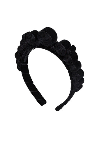 Spiral Headband - Black Velvet