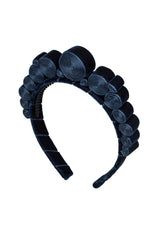 Spiral Headband - Navy Velvet