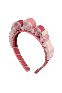 Spiral Headband - Pink Velvet Blend