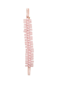 Velvet Ties Ribbon Wrap - Light Pink