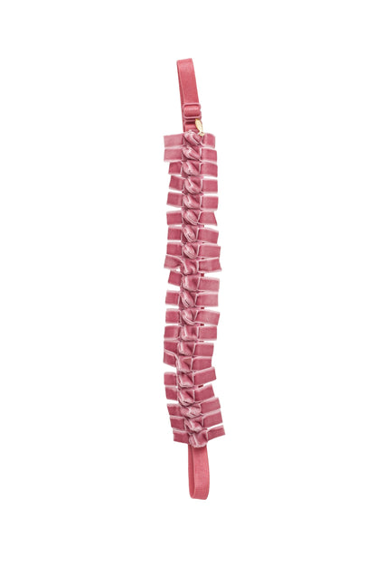 Velvet Ties Ribbon Wrap - Rose