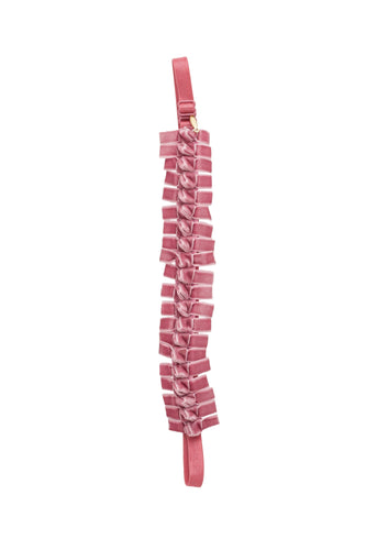 Velvet Ties Ribbon Wrap - Rose