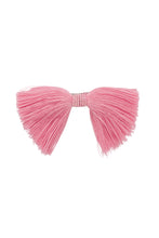 Waterfall Fringe Bow Clip - Pink