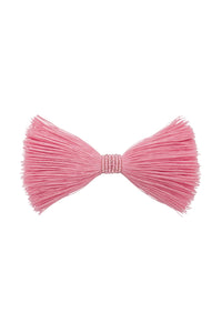 Waterfall Fringe Bow Clip - Pink