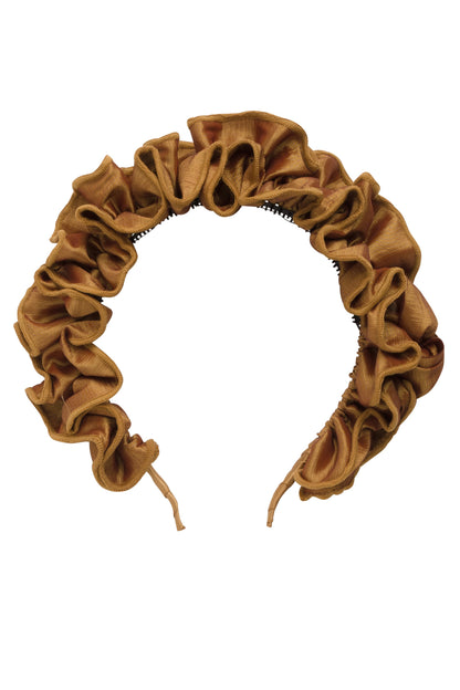 Wave Taffeta Headband - Gold