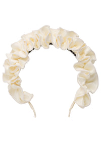 Wave Taffeta Headband - Ivory
