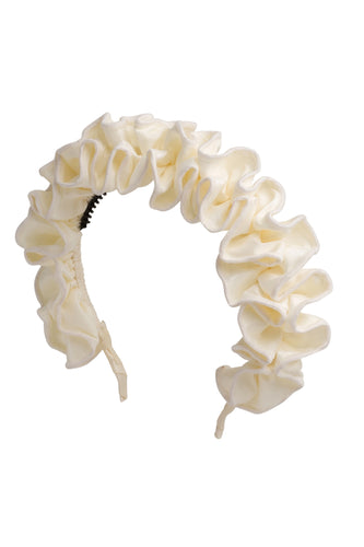 Wave Taffeta Headband - Ivory