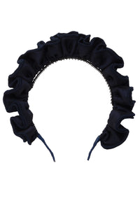 Wave Taffeta Headband - Navy