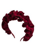 Wave Taffeta Headband - Wine