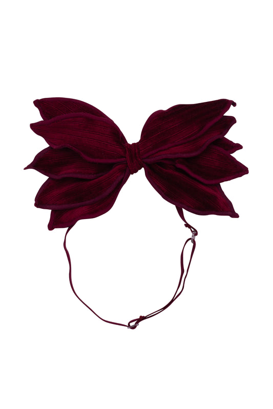 Winter Petals Wrap - Berry Lines Velvet